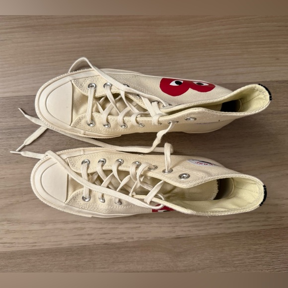 Comme Des Garcons PLAY x Converse Unisex Chuck Taylor High Top Sneakers - Picture 4 of 9